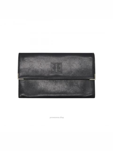 Givenchy Long Wallet - Black Calfskin Leather