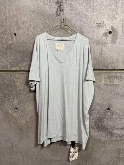 Greg Lauren $290 Greg Lauren Light Blue V Neck Tee