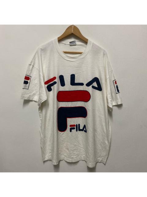 Other Designers Vintage Fila Big Logo Tshirt Embroidered Single Stitch 