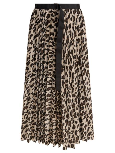sacai Sacai Women Leopard Skirt