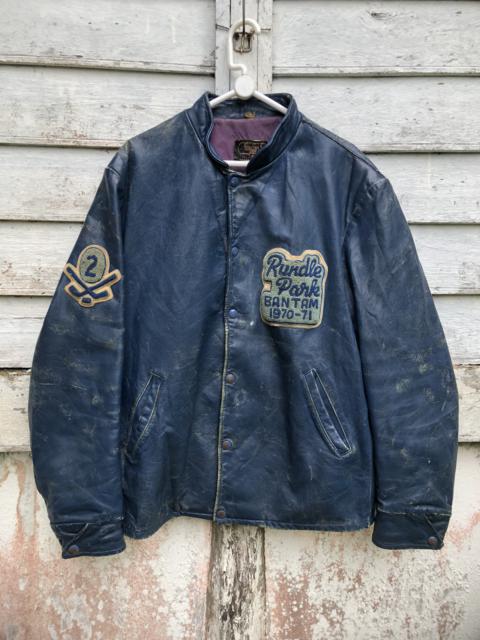 Other Designers Vintage - Vintage 70s Rundle Park Bantam 1970-71 Leather Jacket
