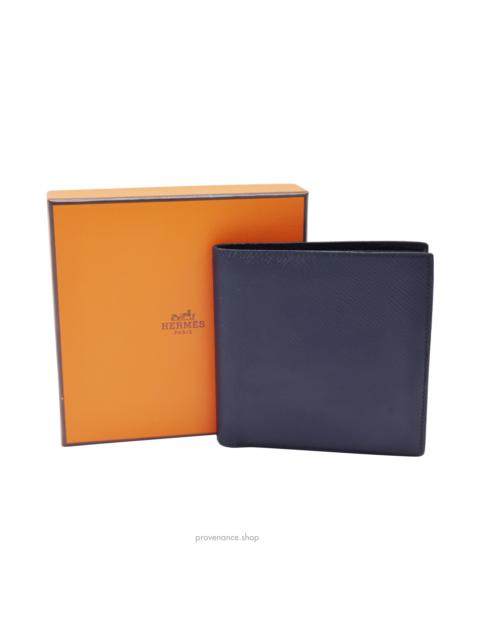 Hermès Hermès MC2 Bifold Wallet - Navy Epsom Leather