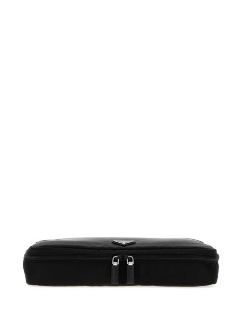Prada Prada Men Black Fabric Pouch