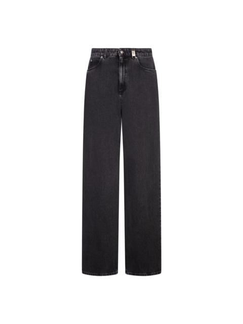 Alexander McQueen Black Wide Leg Jeans