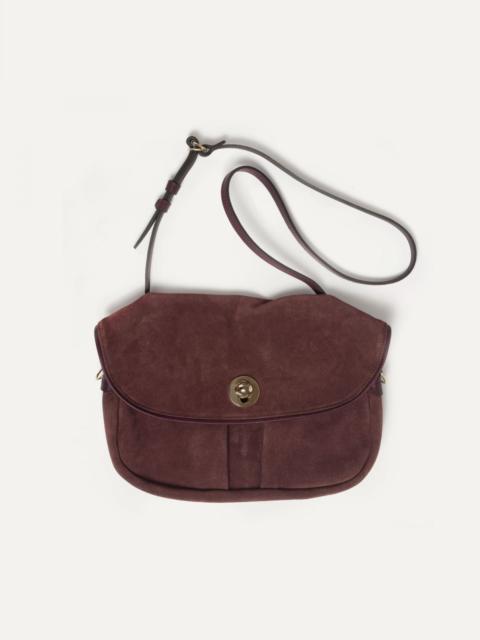 Bleu de Chauffe JANICE SOFT MUSETTE S BAG  -  RUBY BROWN