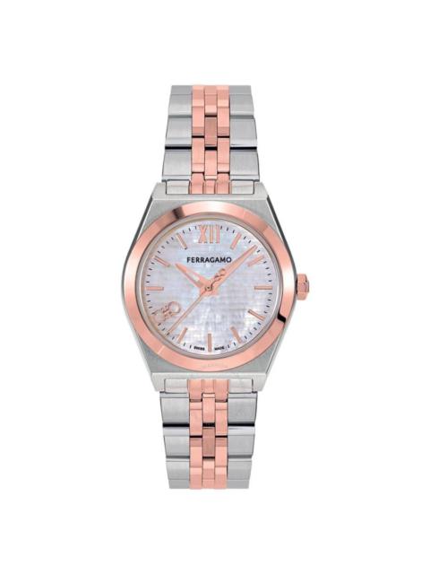 FERRAGAMO Ferragamo Vega New Quartz Mother of Pearl Dial Ladies Watch SFKJ01124