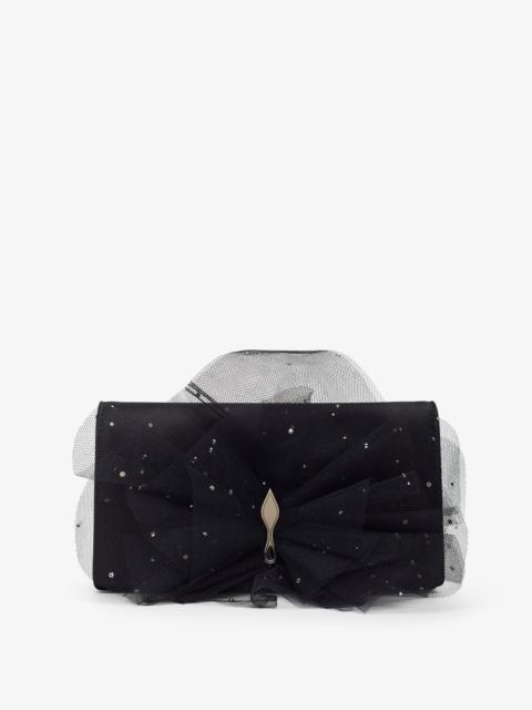 Christian Louboutin Bettina black bow clutch