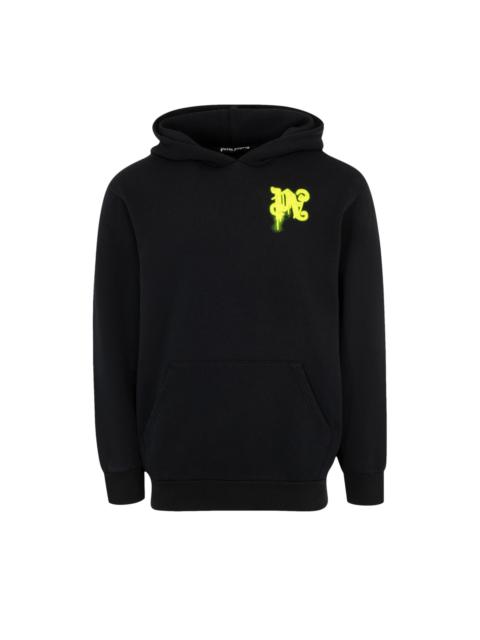 Palm Angels Palm Angels Thinking Pencil Hoodie 'Black/Yellow Fluo'