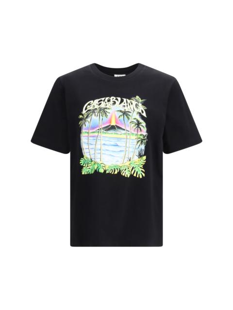 CASABLANCA Casablanca Men Volcano Printed Classic T-Shirt