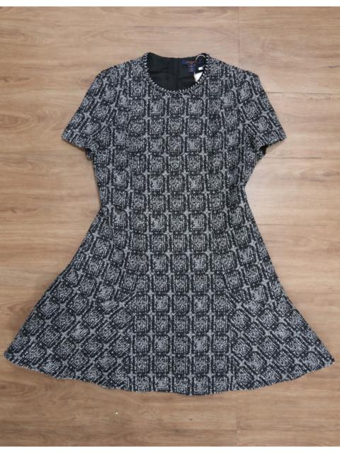 LV - NG - S/S 21 - Metallic Tweed Monogram Skater Dress