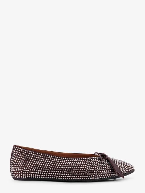 THE ATTICO The Attico Kali Satin Ballerinas Brown