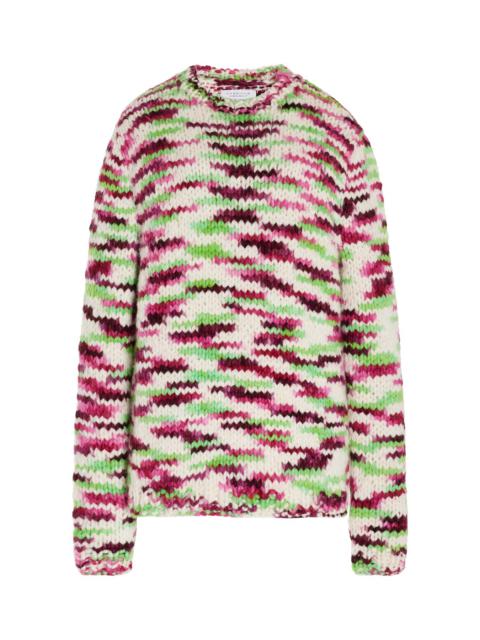 GABRIELA HEARST Lawrence Sweater Space Dye in Jewel Multi Welfat Cashmere