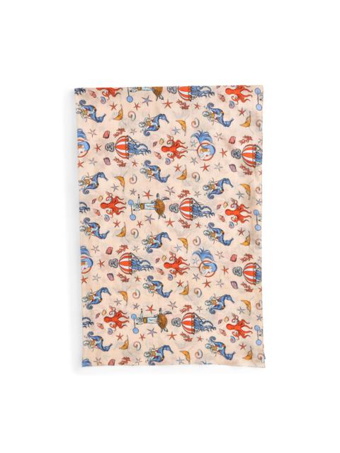 Vilebrequin Cotton Pareo Aqua Circus - Vilebrequin for St. Regis