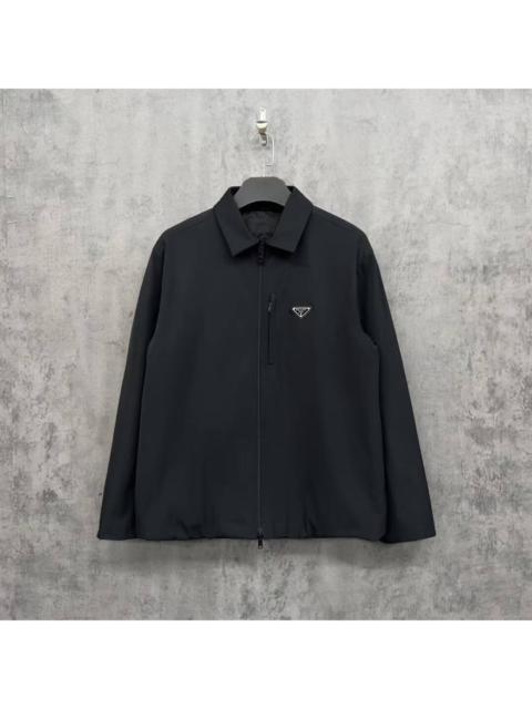 Prada Prada Enamel Triangle Logo Zip Jacket
