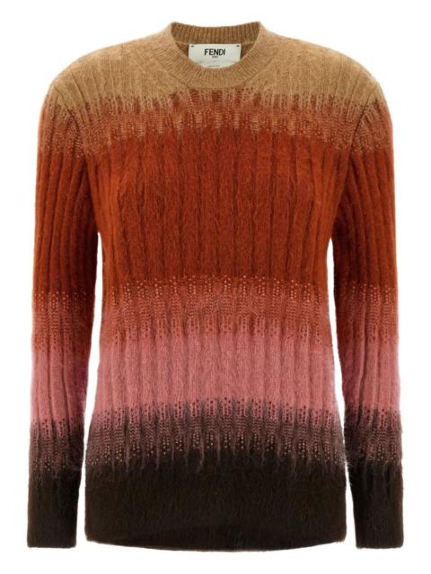 FENDI Fendi Women Gradient Mohair And Wool Fitted Jumper