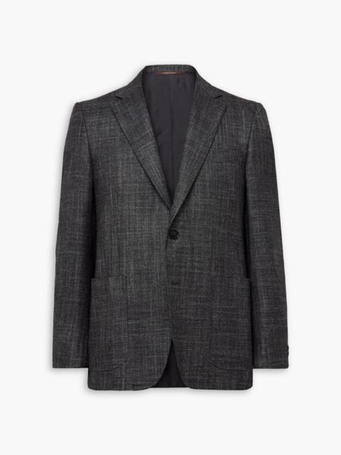 Canali Wool, silk and cashmere-blend blazer