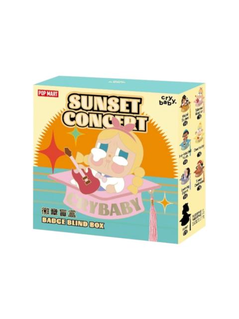 POP MART Pop Mart CRYBABY Sunset Concert Series Badge Single Blind Box