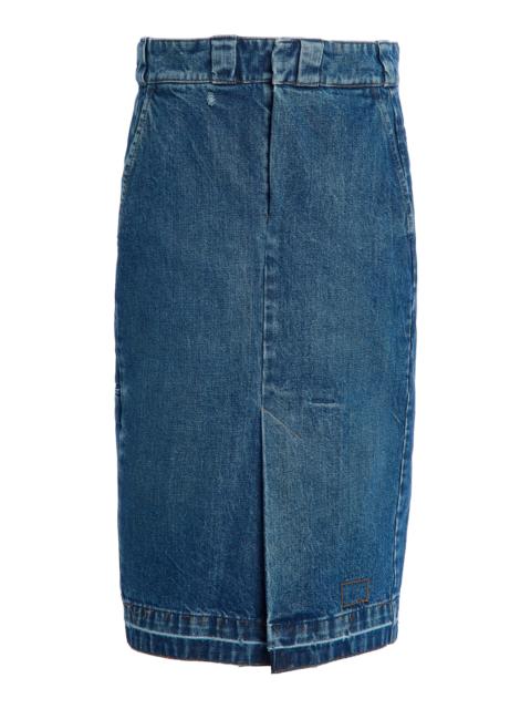 Maison Margiela Denim Midi Skirt medium wash