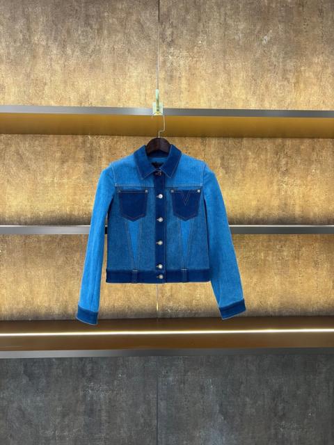 Louis Vuitton Louis Vuitton Two-Tone Blue Denim Jacket