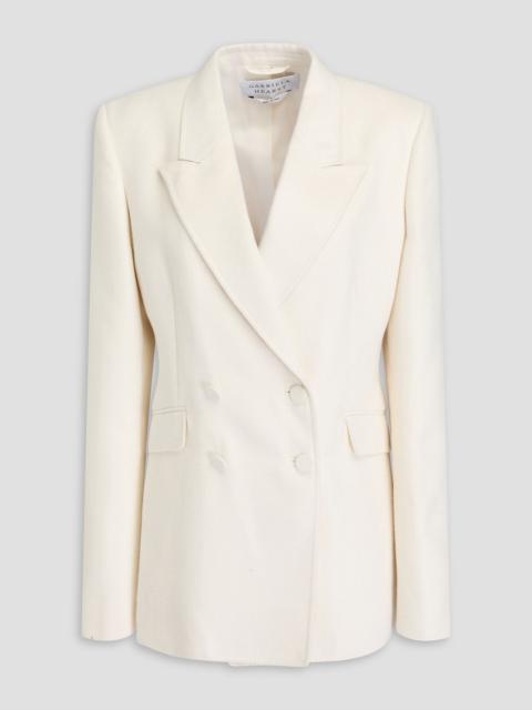 GABRIELA HEARST Double-breasted brushed silk blazer