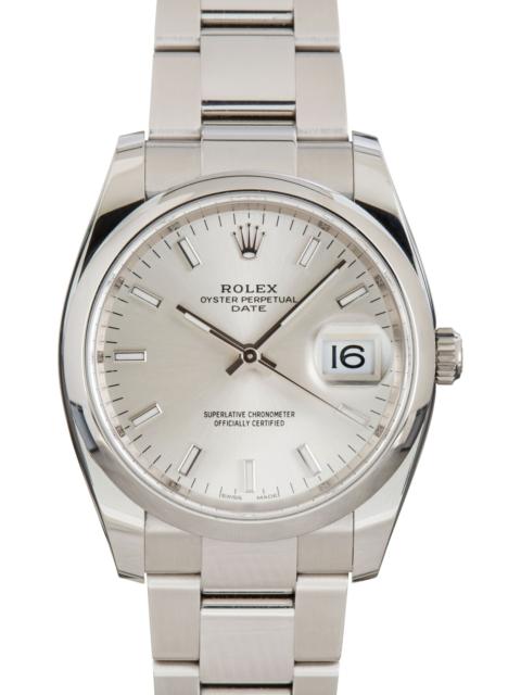 ROLEX Pre-Owned Rolex Date Ref 115200 Stainless Steel