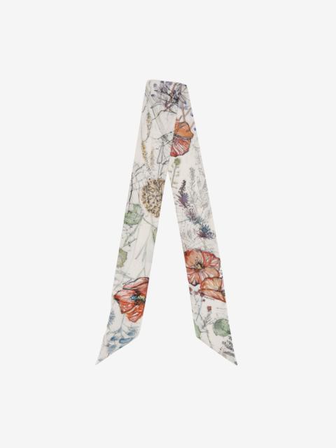 Alexander McQueen Ribbon Skull Scarf