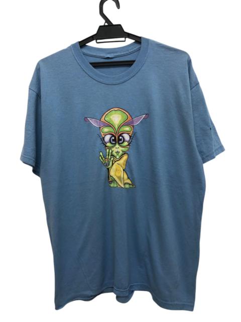 Vintage - RAVE 🔥 PSYCHEDELIC ALIEN PEACE LSD GRAPHICAL TEE