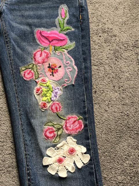 Other Designers Archival Clothing - Archive Gucci style Floral Flowers embroidery patch lacework