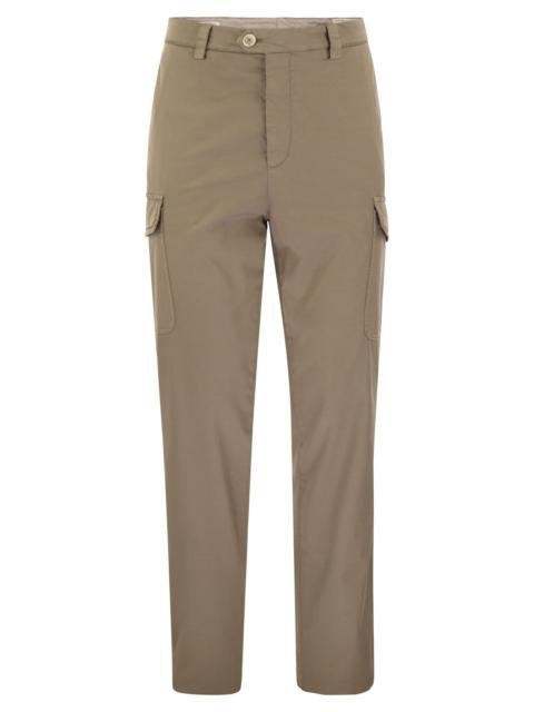 Brunello Cucinelli Men Garment-Dyed Leisure Fit Trousers