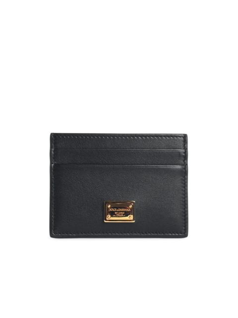 Dolce & Gabbana Dolce & Gabbana Black Plongé Calf Card Holder Women