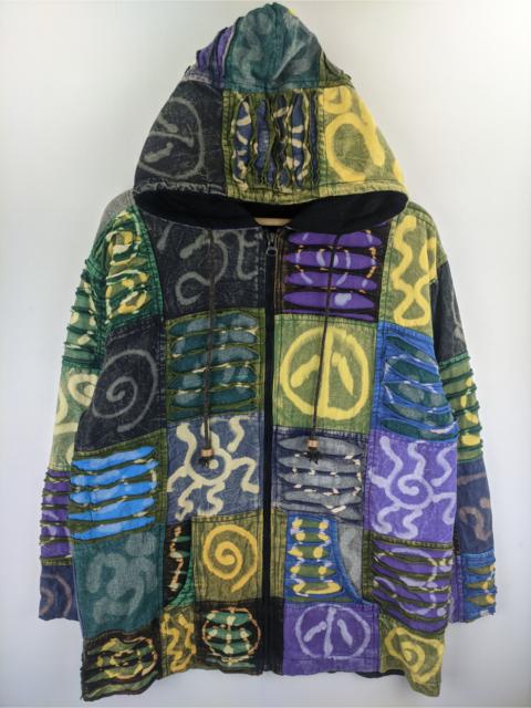 Other Designers Steals🔥Vintage Jacket Patchwork Distressed Multicolor