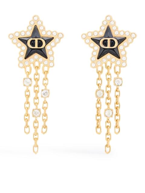 Dior Christian Dior Women Petit Cd Lucky Baroque Gold-Tone Metal Earrings
