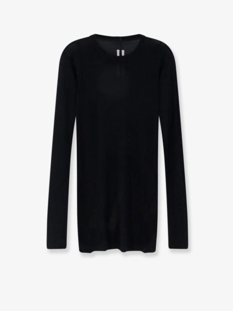 Rick Owens Rick Owens Viscose Silk Blend T-Shirt Black