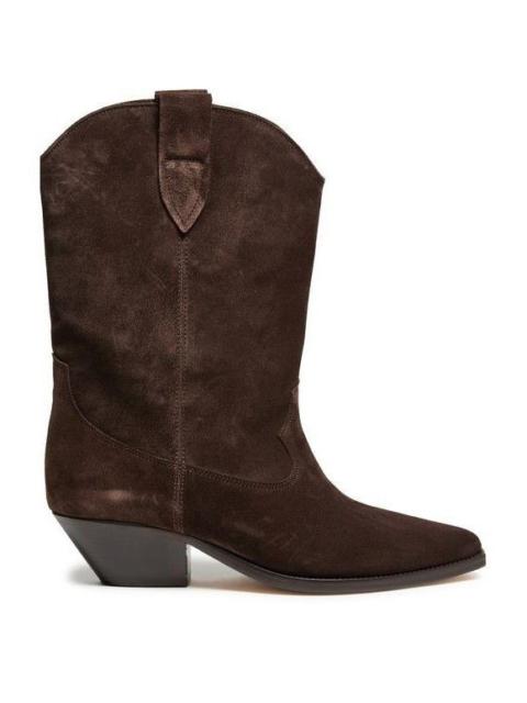 Isabel Marant ISABEL MARANT Duerto Brown Suede 40mm Heel Cowboy Ankle Boot
