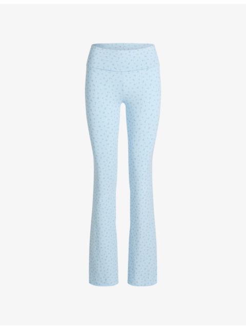 SKIMS Foldover Lounge Cotton-Jersey Trousers