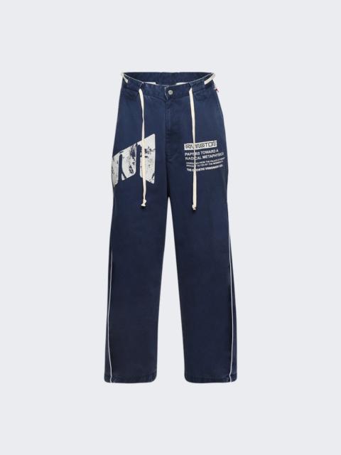 RRR123 Metanoia Logo Working Man Pant Papers Blue