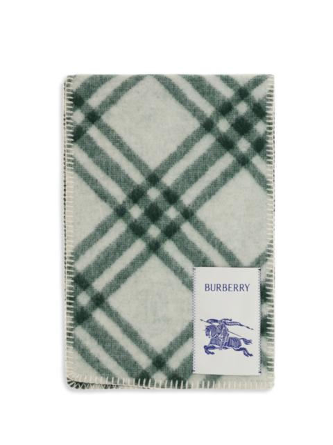 Burberry Burberry Men Check Wool Scarf
