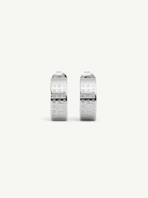 MM6 Maison Margiela Numeric Minimal Signature Hoop Earrings