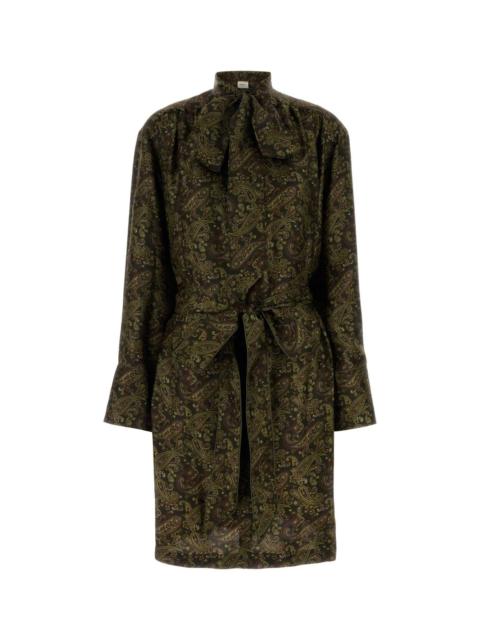 SAINT LAURENT Saint Laurent Women Printed Silk Dress