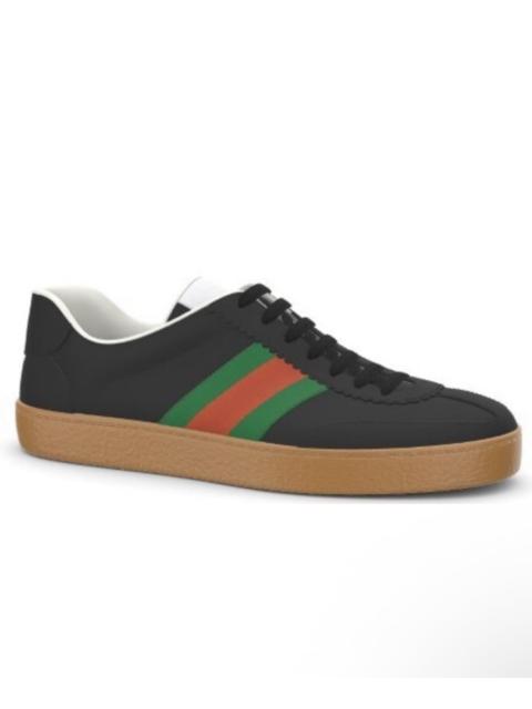 GUCCI Gucci Web Leather Sneakers