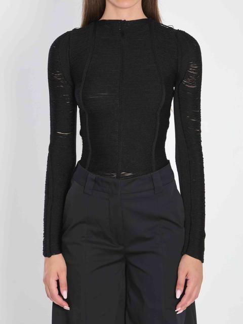 The Attico Women Black Sweater