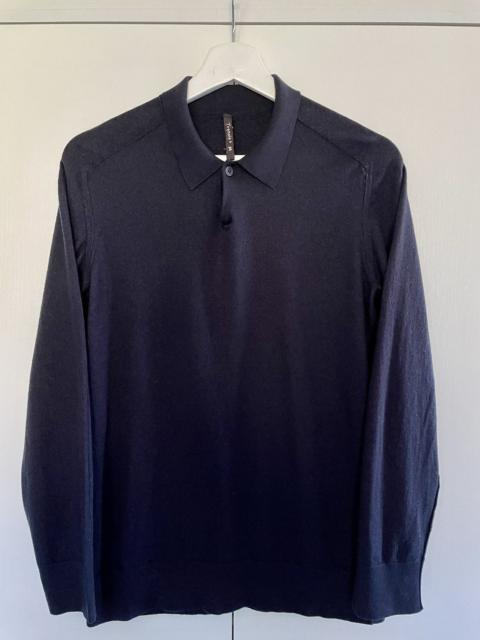 Other Designers Transit Uomo - Transit One Button Wool Stretch Polo Shirt Size M