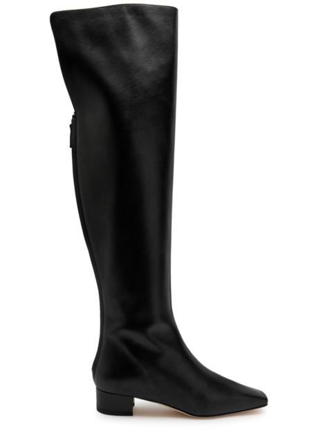 Manolo Blahnik Manolo Blahnik Gore Leather Over-the-knee Boots