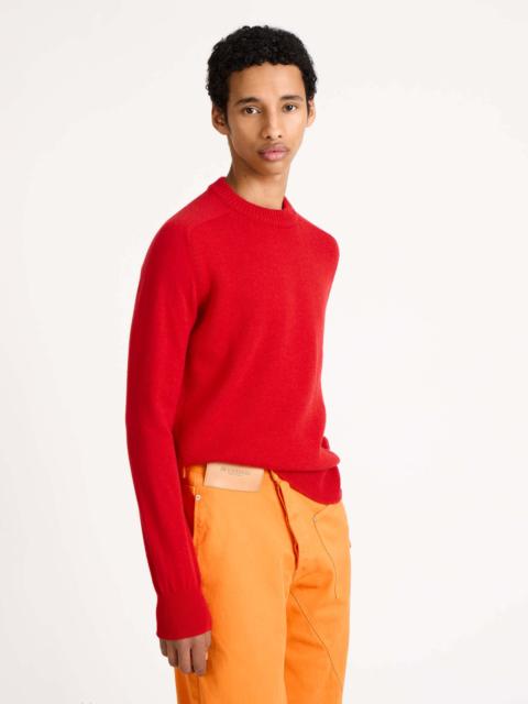 JW Anderson MENS RAGLAN JUMPER IN RED