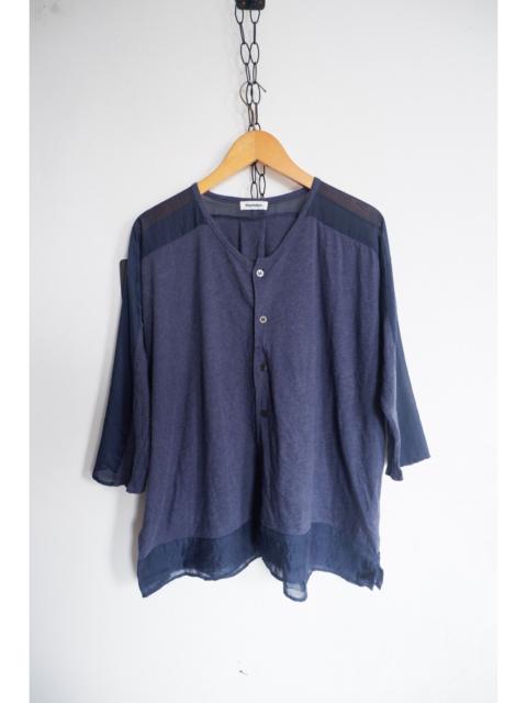 ISSEY MIYAKE PLANTATION By Issey Miyake Button Blouse