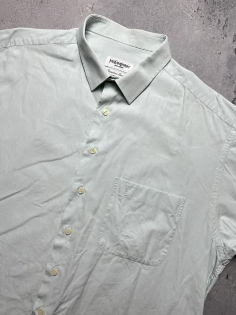 SAINT LAURENT Lux YSL Shirt Cotton Yves Saint Laurent Summer Shirtsleeve