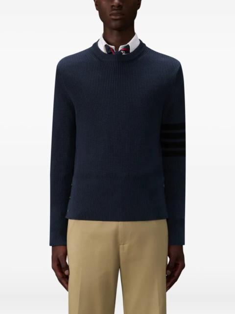 Thom Browne THOM BROWNE - Men Tonal 4 Bar Stripe Classic Crew Neck Pullover