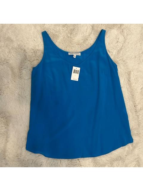 Other Designers Amanda Uprichard Bright Blue Silk Cami Tank