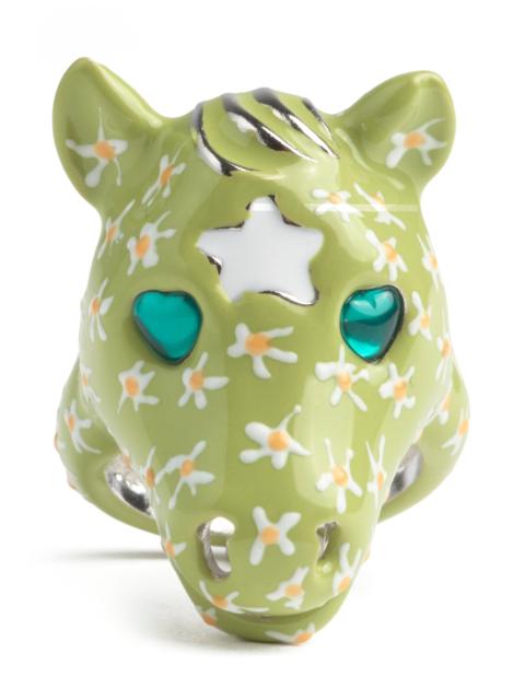 Collina Strada LIME FLOWERS BABY PONY RING