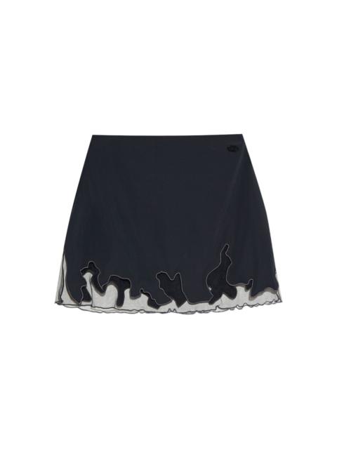 Diesel O-Lane-R1 tulle insert mini skirt